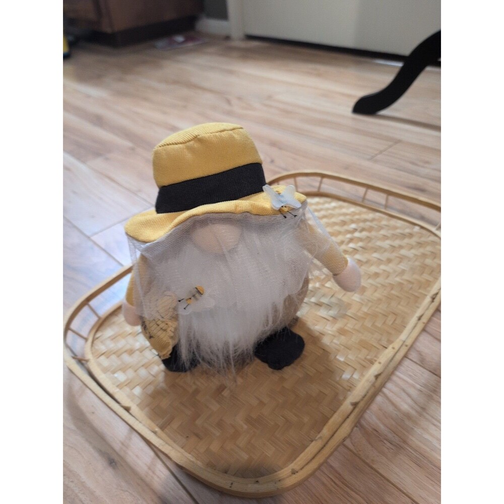 Legacy & Main Beekeeper Gnome Plush Bee Happy Collection Spring Decor Shelf...